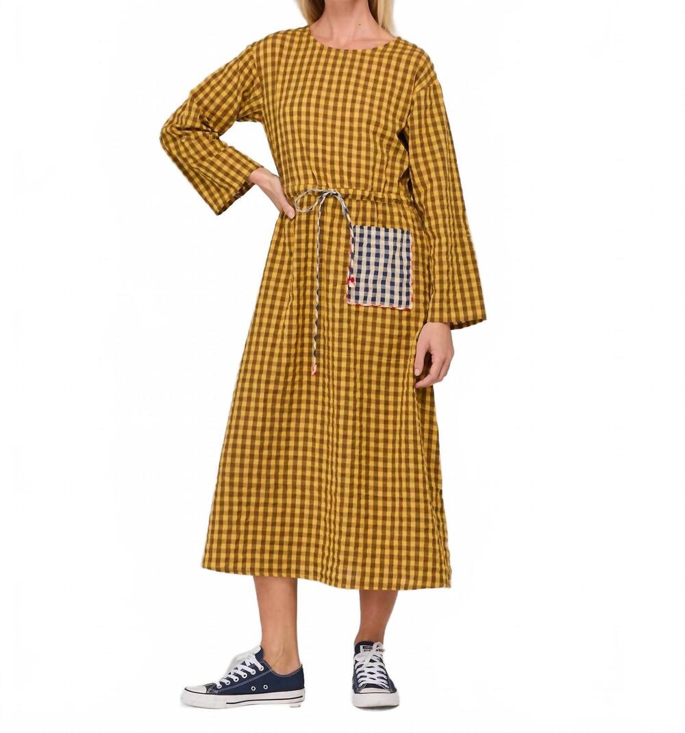 NEW BOOM SHANKAR akari dress in mustard